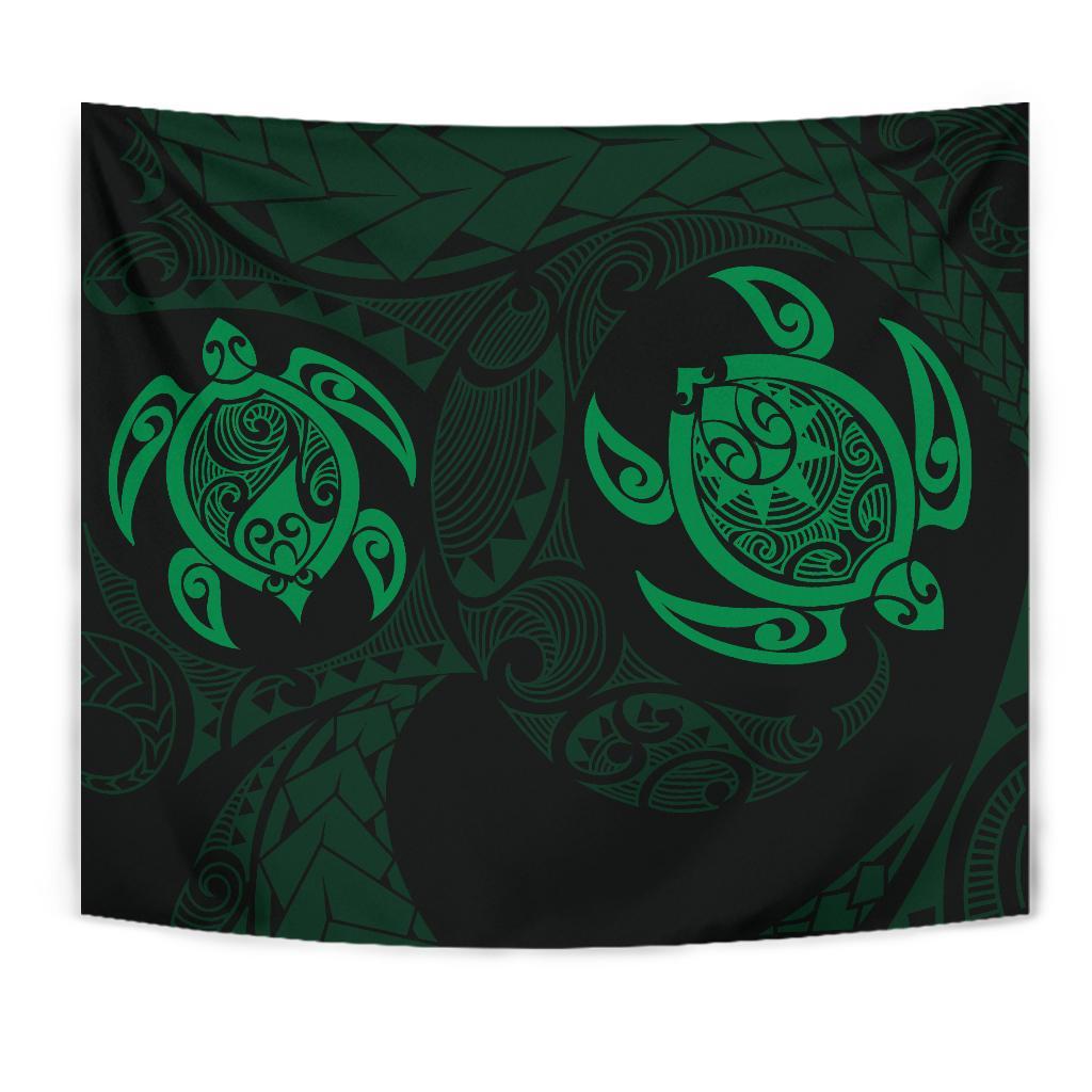 Hawaii Polynesian Turtle Tapestry Green - Polynesian Pride