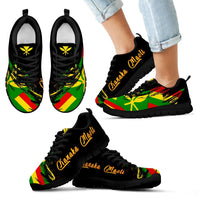 Kanaka Maoli Flag Sneakers - Art Style Kid's Sneakers - Polynesian Pride