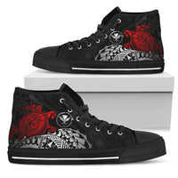 Polynesian Hawaii High Top Shoes - Polynesian Turtle (Red) - Polynesian Pride