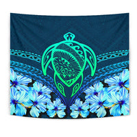 Hawaii Turtle Hibiscus Tapestry - Choco Style - Polynesian Pride