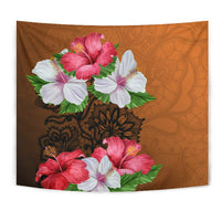 Hibiscus Flower Polynesia Tapestry Wall Tapestry Grown - Polynesian Pride