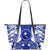 Chuuk Leather Tote Bag - Tattoo Style Blue - Polynesian Pride