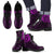 Polynesian Tattoo Style Leather Boots Pink A7 - Polynesian Pride