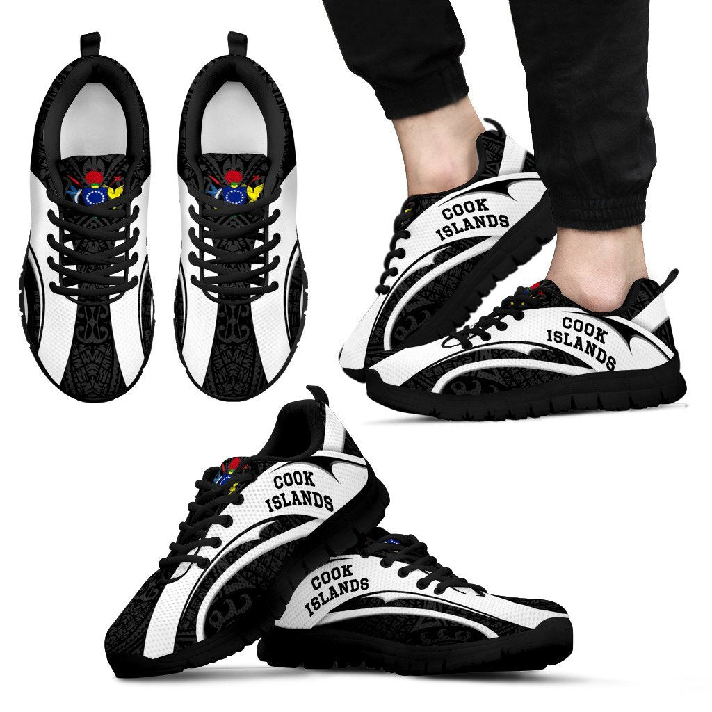 Cook Islands Sneakers - Camber Style 02 Men's Sneakers - Black - 1 Black - Polynesian Pride