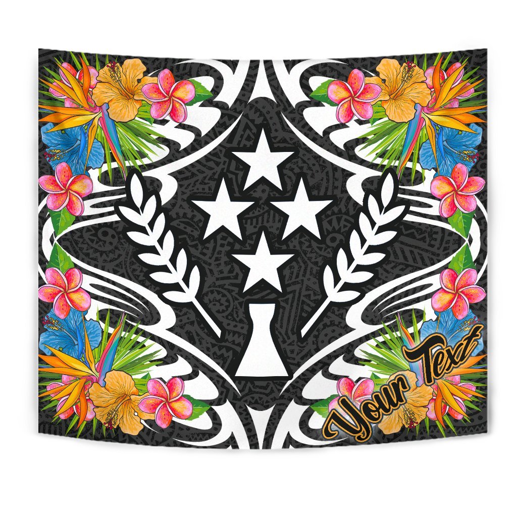 Kosrae State Tapestrys - Custom Personalised Tropical Flowers Style - Polynesian Pride