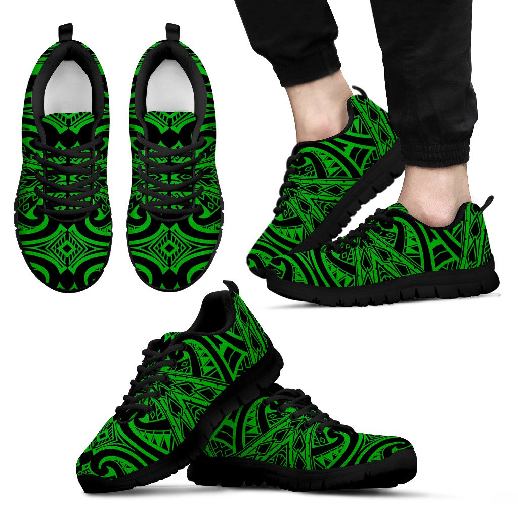 Polynesian Sneakers - Polynesian Tattoo Style - 20 Unisex Black - Polynesian Pride