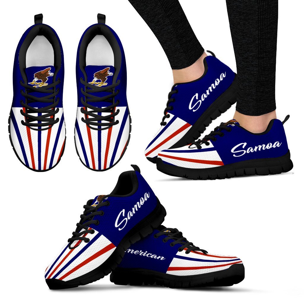 American Samoa Sneakers - American Samoa Flag - K5 - Polynesian Pride