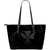 Kanaka Large Leather Tote - Gray - Frida Style Black - Polynesian Pride