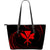 Kanaka Large Leather Tote - Red - Frida Style Black - Polynesian Pride