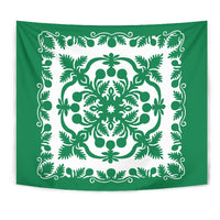 Hawaii Tapestry Royal - Green Wall Tapestry Small 60" x 51" Green - Polynesian Pride
