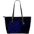 Polynesian Hawaii Leather Tote - Turtle Map Blue Black Black - Polynesian Pride