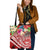 Guam Polynesian Tote Bags - Summer Plumeria (Black) Tote Bag One Size Red - Polynesian Pride