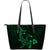 Hawaii Shark Green Polynesian Large Leather Tote Green - Polynesian Pride