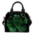 Hawaii Hibiscus Banzai Surfing Shoulder Handbag Green One Size Green - Polynesian Pride