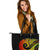 Pohnpei Personalised Leather Tote Bag - Polynesian Decorative Patterns Reggae - Polynesian Pride