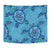 Turtle Plumeria Tapestry Wall Tapestry Blue - Polynesian Pride