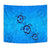 Turtle Hibiscus Swim In Sea Tapestry Wall Tapestry Blue - Polynesian Pride