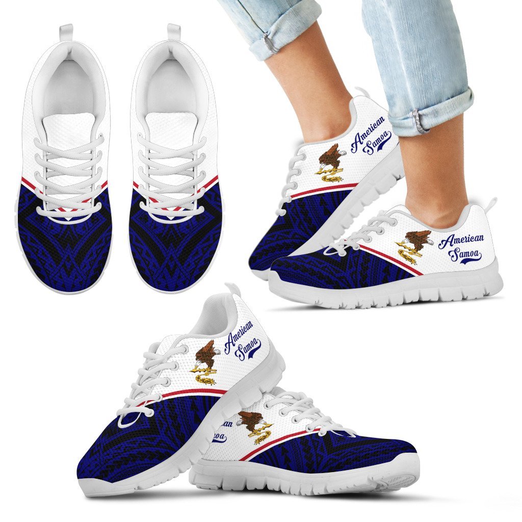 American Samoa Rising Sneakers - American Samoa Flag 2nd - A16 - Polynesian Pride
