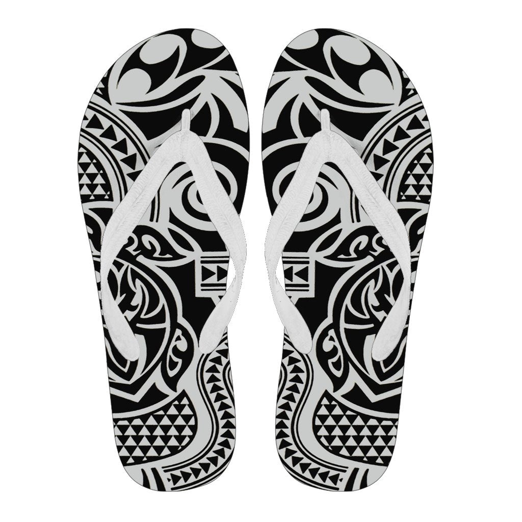 Polynesian 49 Flip Flops Men White - Polynesian Pride