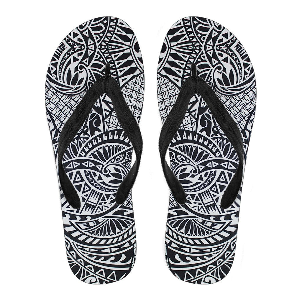 Polynesian 25 Flip Flops Men Black - Polynesian Pride