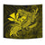 Hula Girl Hibiscus Kanaka Poly Tapestry - Yellow - Polynesian Pride