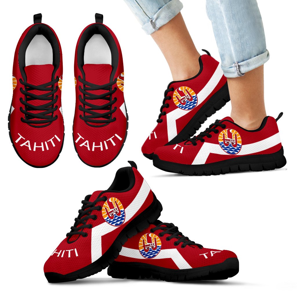 Tahiti Sneakers - Tahiti FLag Style - Polynesian Pride