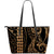 Hawaii Kakau Gold Polynesian Large Leather Tote Gold - Polynesian Pride