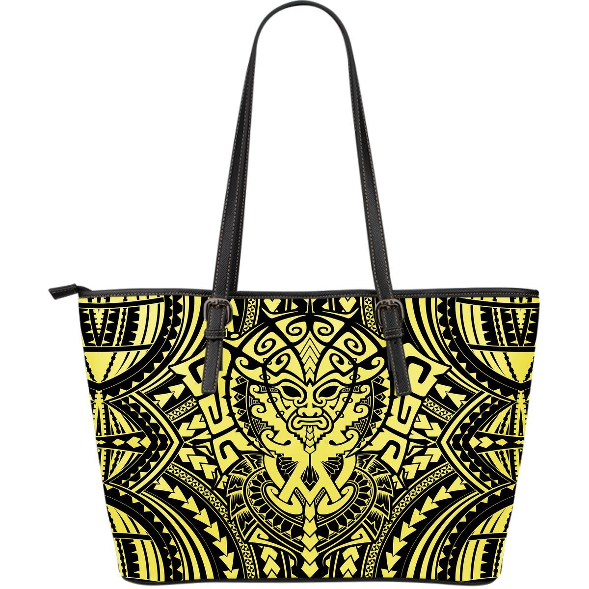 Polynesian 1st Leather Tote Bag (Gold) A6 Gold - Polynesian Pride