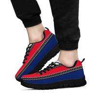 Hawaii Kakau Flag Polynesian Sneakers - Polynesian Pride