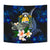 Nauru Polynesian Tapestry - Turtle With Plumeria Flowers - Polynesian Pride