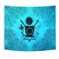 Cook Islands Tapestry Turquoise - Polynesian Pride