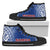 Samoa High Top Shoes - Polynesian Fog Blue Unisex Black - Polynesian Pride