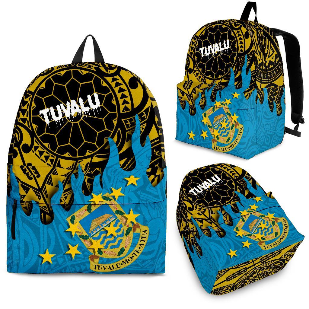 Tuvalu Backpack - Melting Style Blue - Yellow - Polynesian Pride