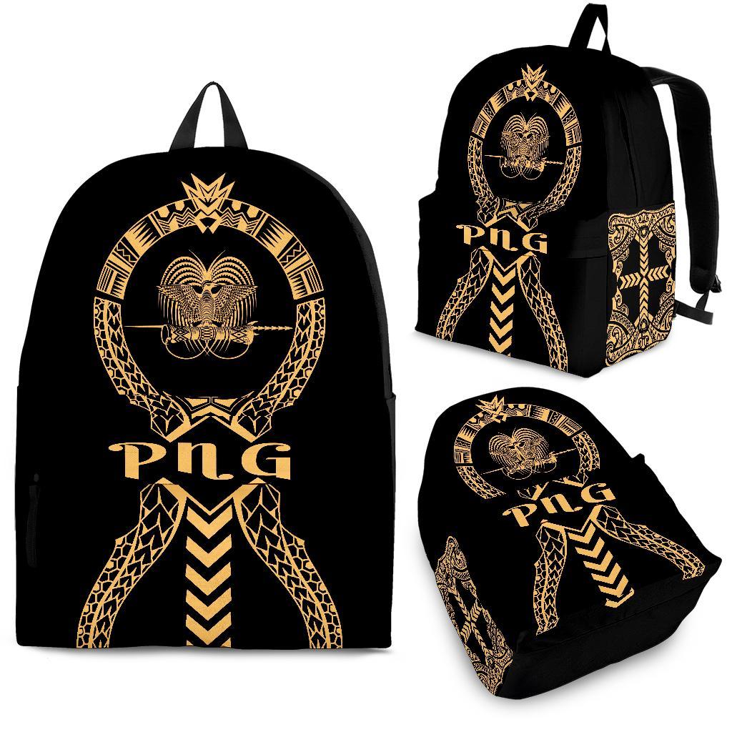 Papua New Guinea Backpack - Micronesian Tribal One Style Gold - Polynesian Pride