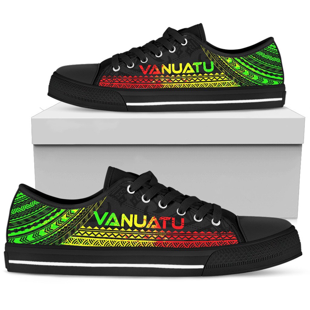 Vanuatu Low Top Shoes - Polynesian Reggae Chief Version - Polynesian Pride