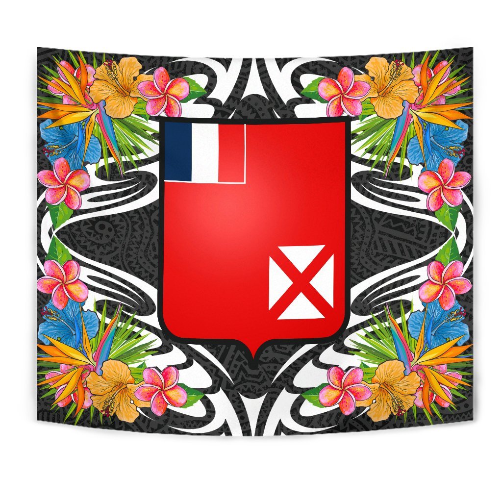 Wallis and Futuna Tapestrys - Tropical Flowers Style - Polynesian Pride