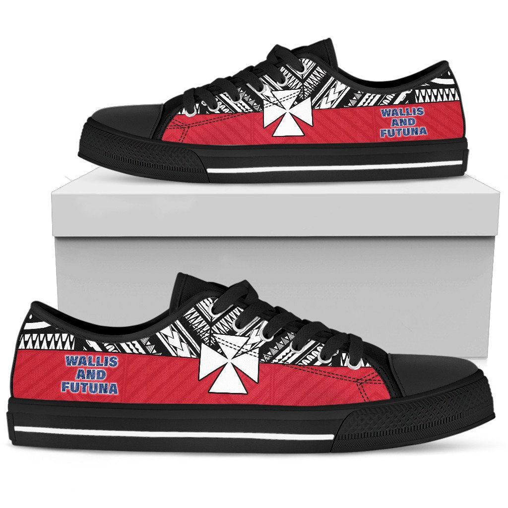 Wallis And Futuna Low Top Shoes - Polynesian Style - Polynesian Pride