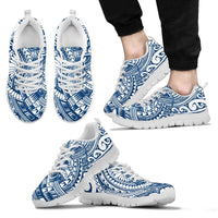 Guam Sneakers - Polynesian Tattoo Style - NN9 Unisex White - Polynesian Pride