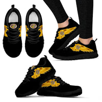 Hawaii Sneakers - Honolulu Seal In Wing - A8 Unisex Black - Polynesian Pride