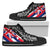 Hawaii Flag High Top Shoe - Dirty Style Women Black - Polynesian Pride