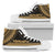 Vanuatu High Top Shoes - Polynesian Gold Chief Version Unisex Black - Polynesian Pride