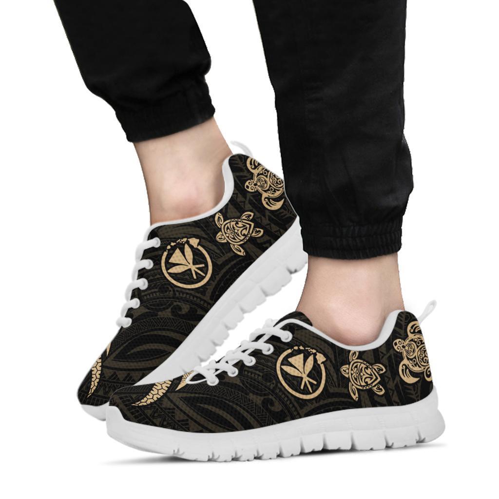 Polynesian Hawaii Sneakers - Gold Tentacle Turtle - Polynesian Pride