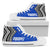 Pohnpei Flag High Top Shoes Micronesian Pattern - Polynesian Pride