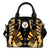 Niue Shoulder Handbag - Polynesian Tattoo Gold One Size Gold - Polynesian Pride