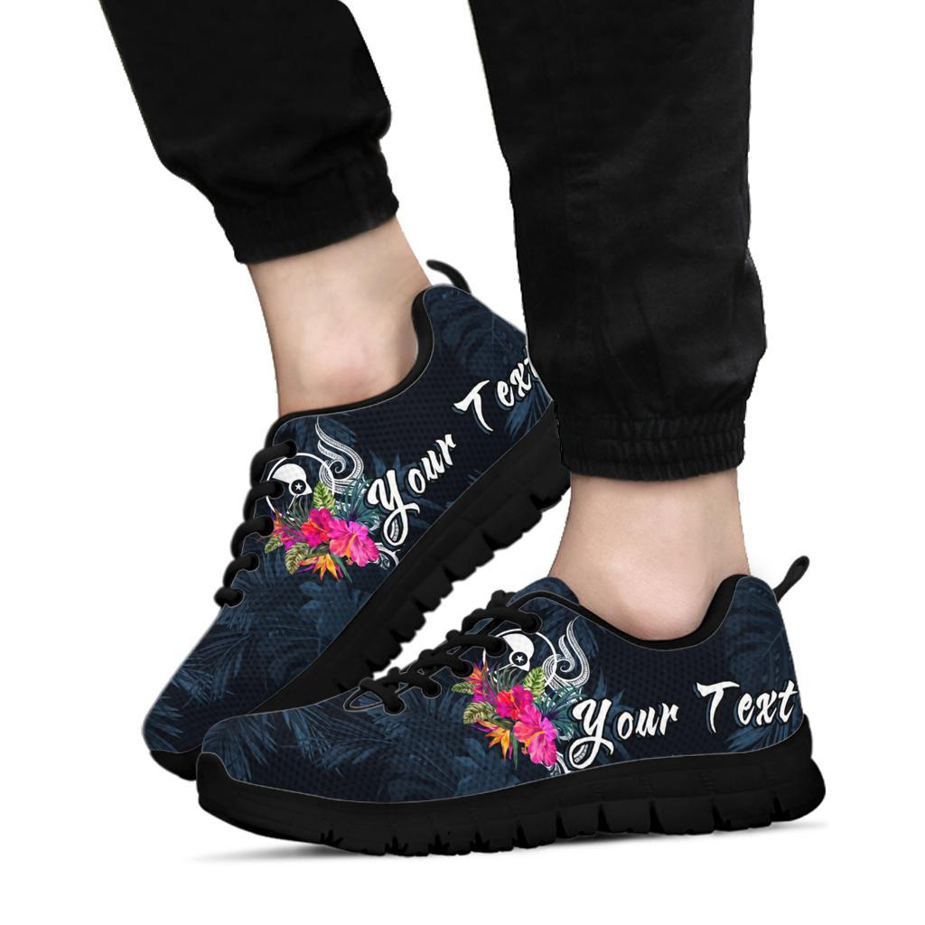 Yap Micronesia Custom Personalised Sneakers - Tropical Flower - Polynesian Pride