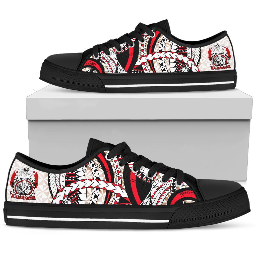 Tonga Polynesian Low Top Shoes - Tonga Power - Polynesian Pride