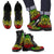 Northern Mariana Islands Leather Boots - Tribal Reggae Reggae - Polynesian Pride