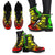 Norfolk Island Leather Boots - Polynesian Tattoo Reggae - Polynesian Pride