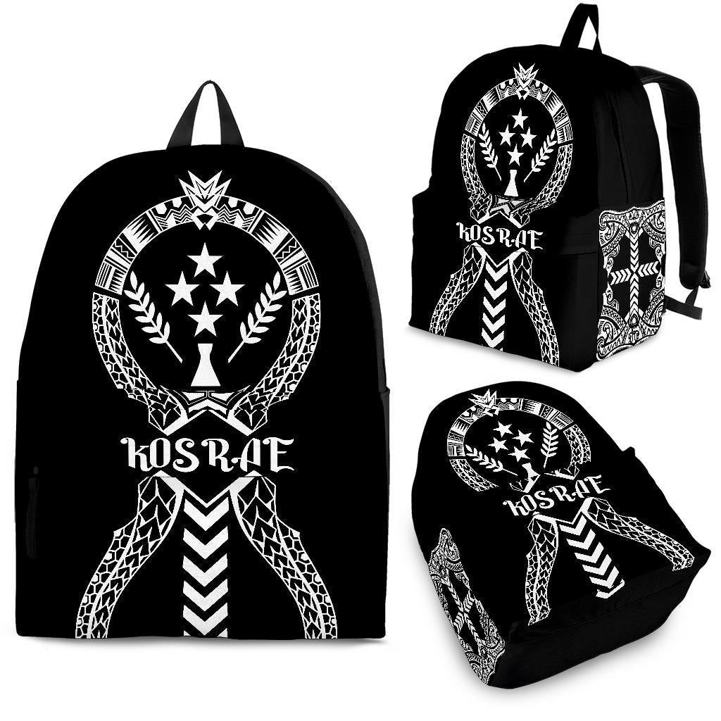 Kosrae Backpack - Micronesian Tribal One Style White - Polynesian Pride