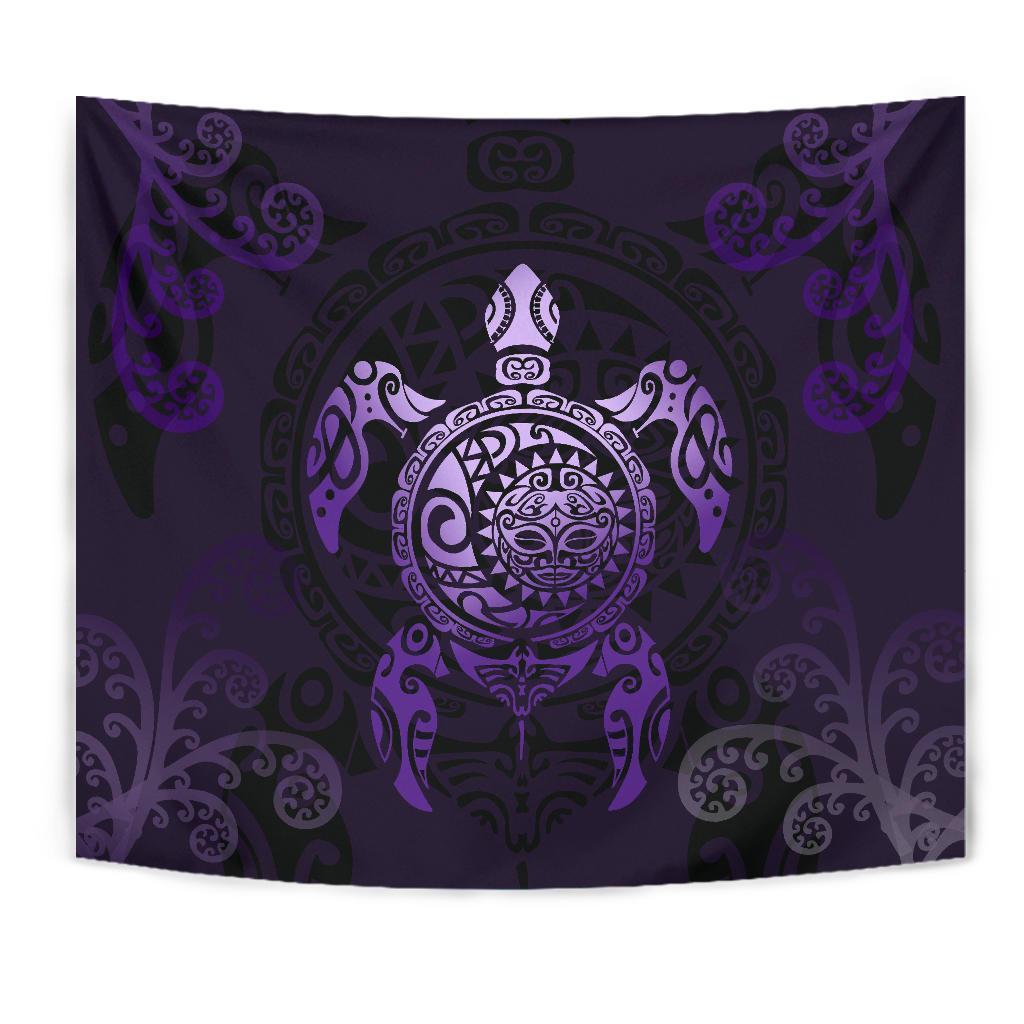 Maori Turtle Tapestry Purple - Polynesian Pride